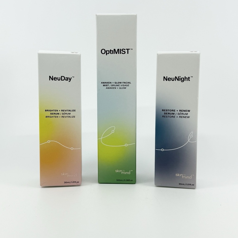 Amare Skin To Mind Collection NEW Optimist, Neuday, Neunight Clean Skincare